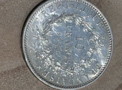 2 x 10 Franc Silver Coins 1965 1966