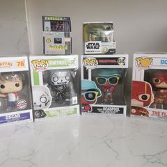 Mixed Funko Pop and collectible figure bundle in great condition