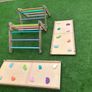 HAPPYMOON Pikler colored climber with two colored ramps, climbing triangle, Montessori climbing gym Image 8