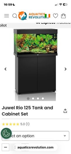Juwel  125 litre tank and cabinet set