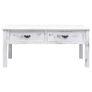 Coffee Table White 100x50x45 cm Wood Image 4