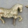 Vintage Brass Horses Image 9