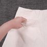 Zara Off White Cream Belted Frayed Hem Wide Leg Cargo Utility Jeans Size S Image 8