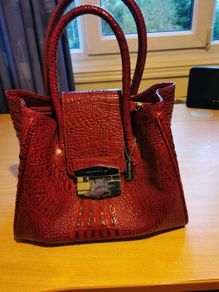 Red leather Newbridge bag