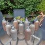 Antique, Soda Syphon, Glass Bottle, Steel mesh, Pub Memorabilia Image 2