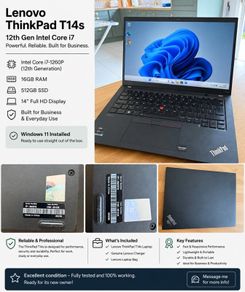 Lenovo ThinkPad T14s Gen 3 i7 12th Gen | 16GB RAM