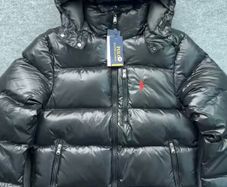 Ralph Lauren black puffer glossy jacket M