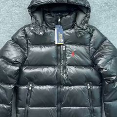 Ralph Lauren black puffer glossy jacket M