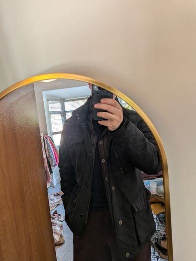 Schott NYC Black Field Jacket - Size L - Quilted Lining