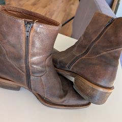 Alba Leather Boots - Made in Spain - Brown - UK 6.5 - Vintage Style