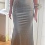 Mascara London satin hotstone sage/silver dress Image 5