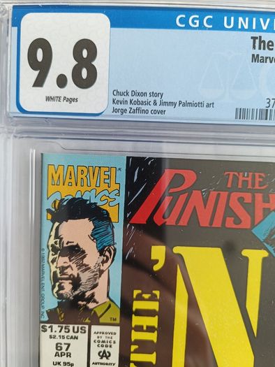 The Punisher Invades The 'Nam Marvel  Vietnam Issue 67 CBCS / CGC 9.8 Certified Graded Comic Framed  DC