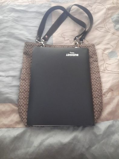 Coach print tote shoulder bag