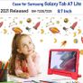For Samsung Galaxy Tab A7 Lite Kids Case Shockproof Cover With Stand - Red Image 3