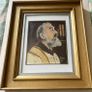 Framed Vintage Oil Portrait of Saint Padre Pio Signed F. Feld '80 Image 4