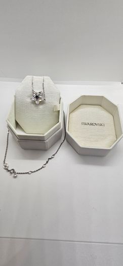 Swarovski Star in Blue and Clear Crystal Necklace