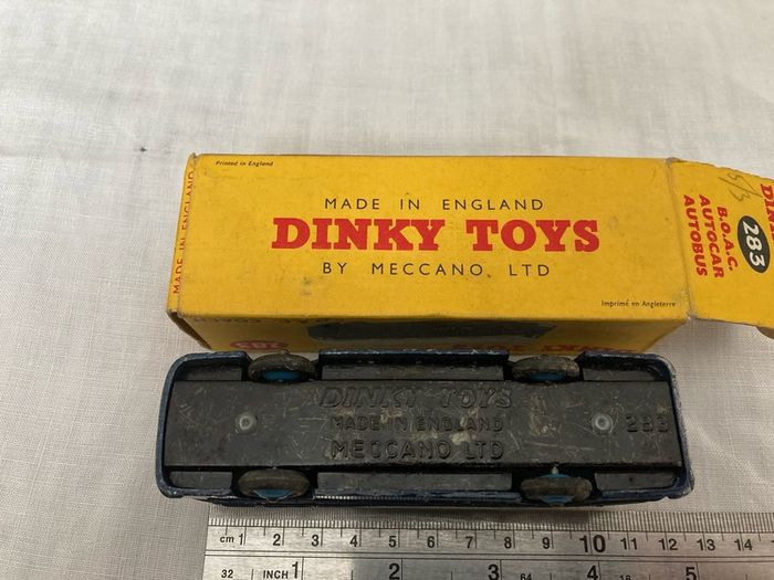 Dinky 283. BOAC coach with box. Both in excellent condition