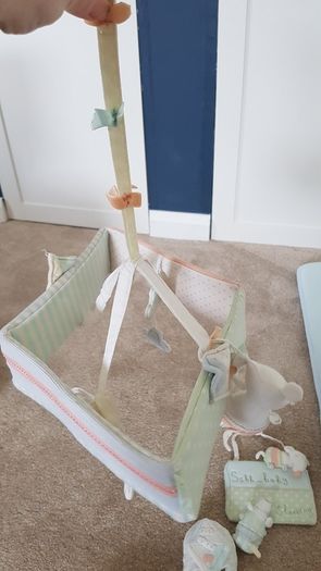 Mamas and papas nursery set quilt, bumper, sleep bag, curtains, changing mat & accessories