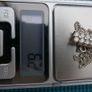 925 Sterling Silver Chain, and Pendant Necklace 6,2g L-10" Image 10