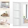Wall Mount Mirror Cabinet Storage Bathroom Cupboard w/ Single Door and Shelves (FREE POSTAGE) Image 4
