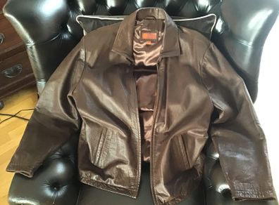 Helium genuine leather mens jacket