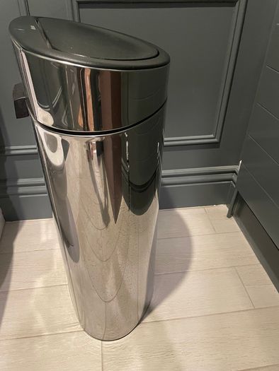 Brabantia Touch Bin 40L Brilliant Steel Excellent Condition