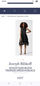 Joseph Ribkoff sleevless black dress