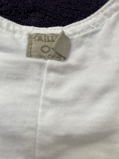 French designer Taille 0 74cm christening all in one dungarees