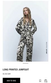 Long printed jumpsuit
