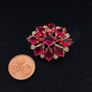 Vintage Ruby Red Brooch Image 2