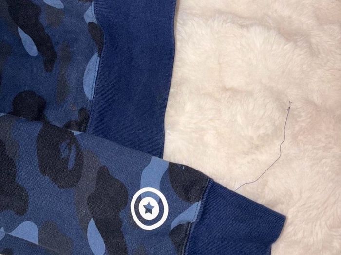 BAPE full navy and blue camo tracksuit