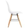 5 Piece Dining Set Plastic White Image 9
