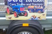 large fordson metal sign
