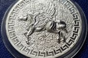 2023 1 Oz .999 Silver St Helena 1 Dollar Pegasus King Charles lll Coin