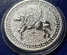 2023 1 Oz .999 Silver St Helena 1 Dollar Pegasus King Charles lll Coin