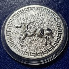 2023 1 Oz .999 Silver St Helena 1 Dollar Pegasus King Charles lll Coin