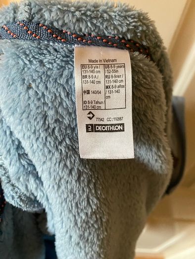 jumper/fleece girl blue decathlon