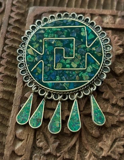 Vintage Mexican modernist  brooch/pendant