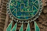Vintage Mexican modernist  brooch/pendant