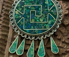 Vintage Mexican modernist  brooch/pendant