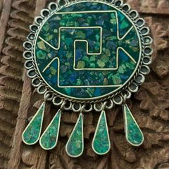 Vintage Mexican modernist  brooch/pendant