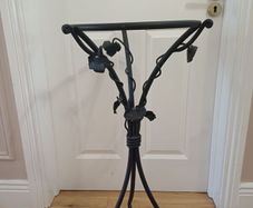 Bronze Pewter like Lamp  table for sale