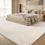 Rugs Living Room 120x160,3D Cream Area Rugs for Bedroom,Extra Large Rugs for living room,Machine Washable Anti Slip Short Pile Rug Carpets Mat for Kids Room Bedroom Image 4