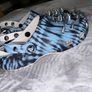 Crocs Rebel Rebel clogs Size Uk 6 Blue & black tie-dye with signature silver spike detailing Image 2
