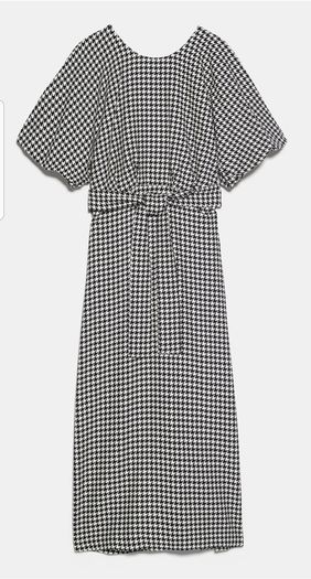 Zara houndstooth dress Bloggers favorite XS