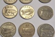Irish Coins - 5p Coins 1970s - Pack of 9 coins