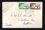 1958 Ireland Constitution of Ireland (21st Anniversary) Commemorative Stamps Addressed First Day Cover (FDC) with  Baile Atha Cliath (Dublin) Cancel