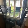 Pre Loved 6 Seater Dining Table with 6 Chairs Image 3
