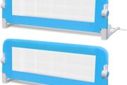 Toddler Safety Bed Rail 2 pcs Blue 102x42 cm