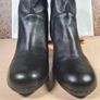 Womens Faith Subtle Ah Ankle Boots Black Leather Zip Up Wedge Heel Size Uk 6 Eu 39 Brand New With Box Image 7